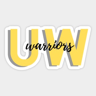 UW Warriors Sticker